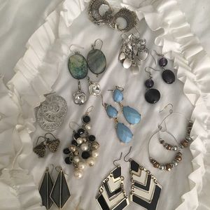 bundle of cool statement earrings!